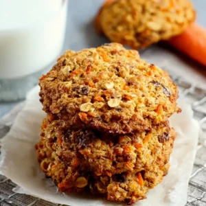 Low Calorie 4 Ingredient Carrot Cake Cookies