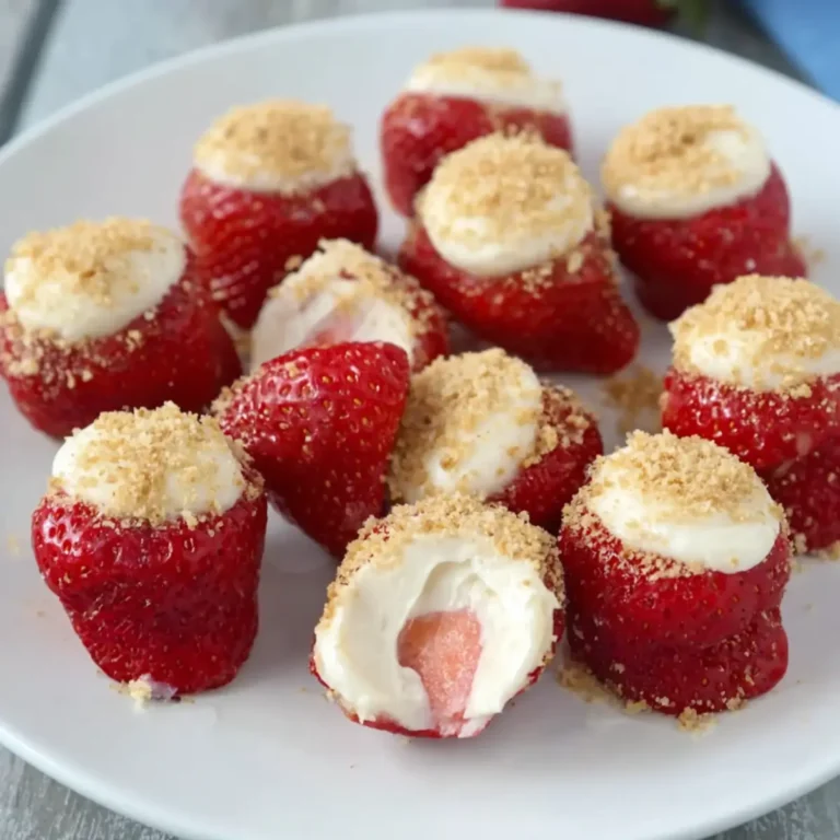 No Bake Strawberry Cheesecake Bites