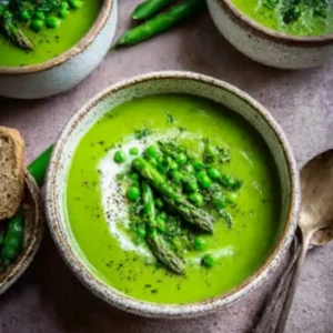 Pea and Asparagus Soup