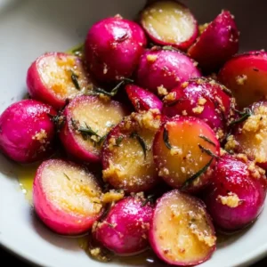 Roasted Radishes with Garlic Butter