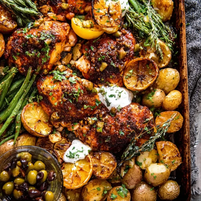 Sheet Pan Lemon Balsamic Chicken and Potatoes