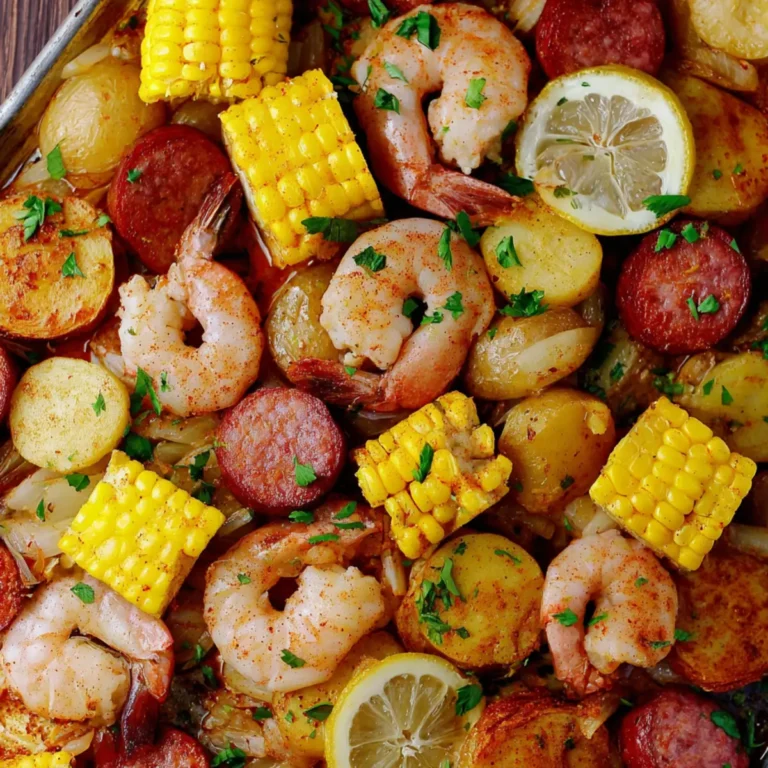 Sheet Pan Low Country Seafood Boil