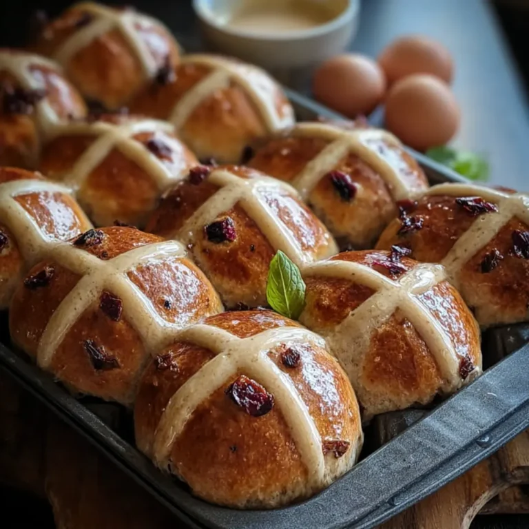 Sourdough Hot Cross Buns with Kamut Wheat