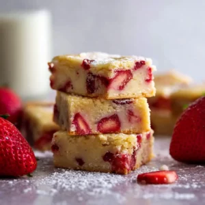 Strawberry Blondies
