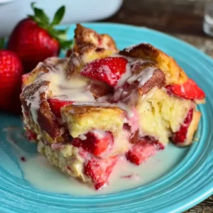 Strawberry Cheesecake French Toast Casserole