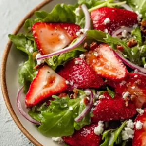 Strawberry Salad with Vinaigrette Dressing