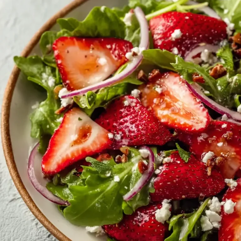 Strawberry Salad with Vinaigrette Dressing