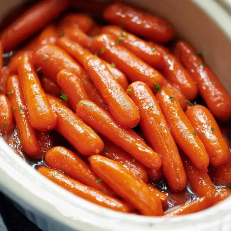 Sweet Crockpot Glazed Carrots