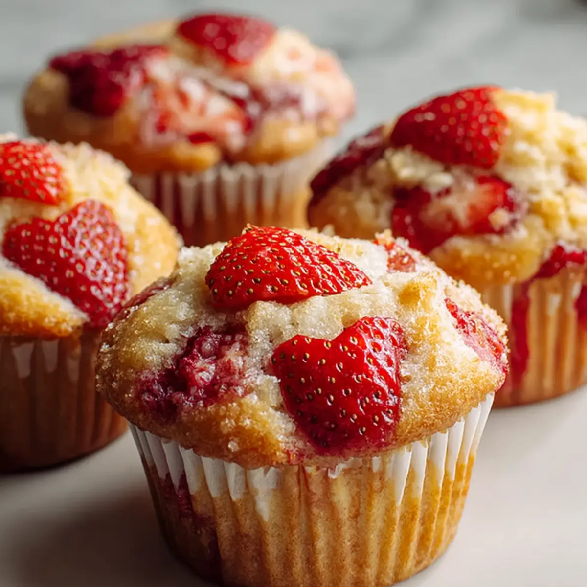 Valentine’s Day Strawberry Muffins