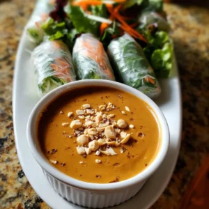Vietnamese Peanut Sauce for Spring Rolls