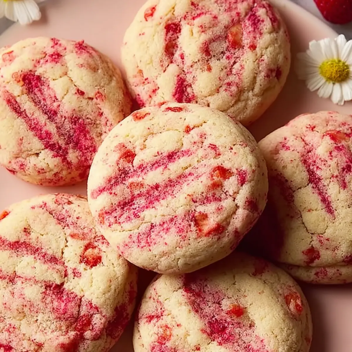 Strawberry Cheesecake Cookies
